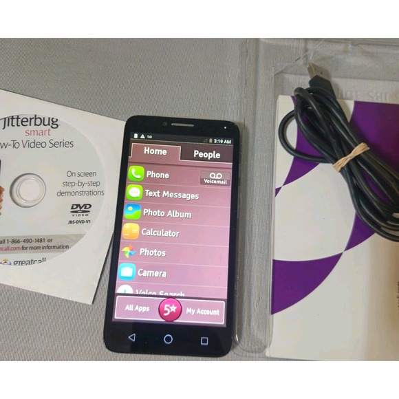 Lively® - Jitterbug Smart4 Smartphone for Seniors  Great Call WITH BOX - Picture 3 of 11